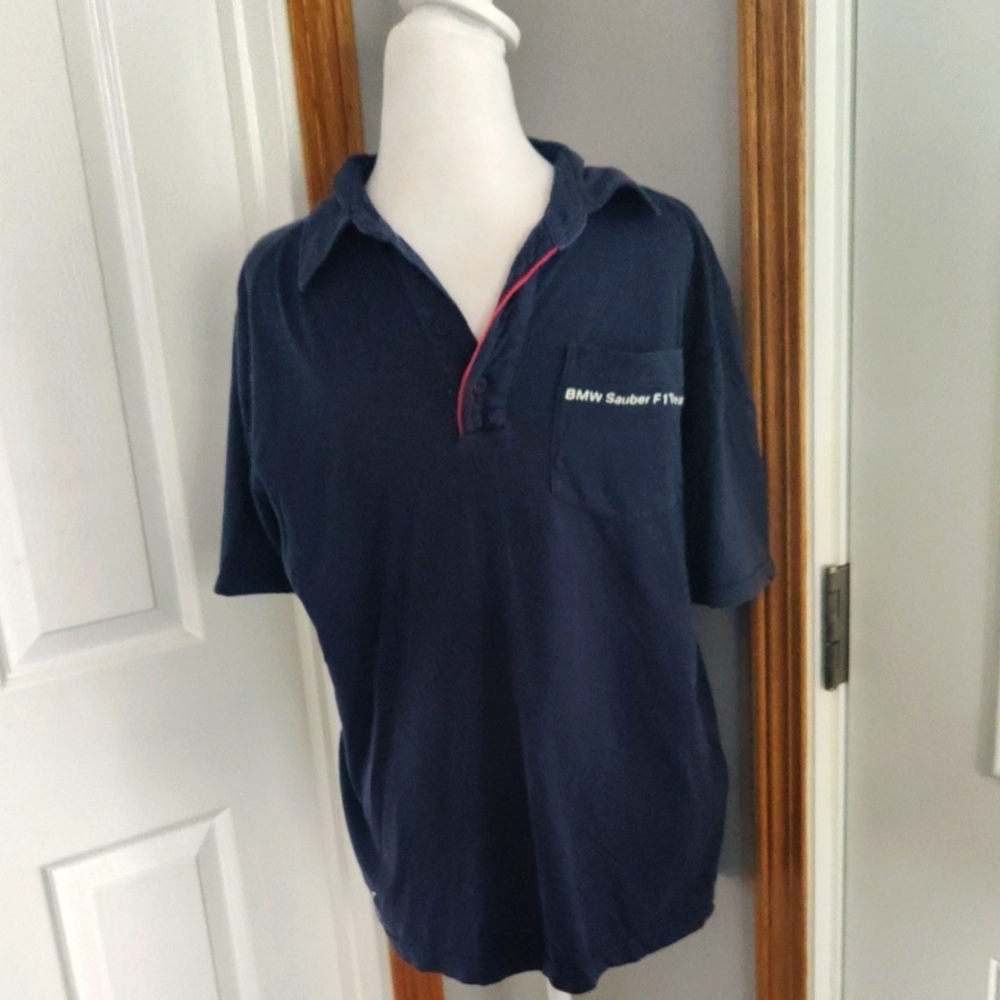 Puma BMW Sauber F1 Team Navy Medium Polo Shirt